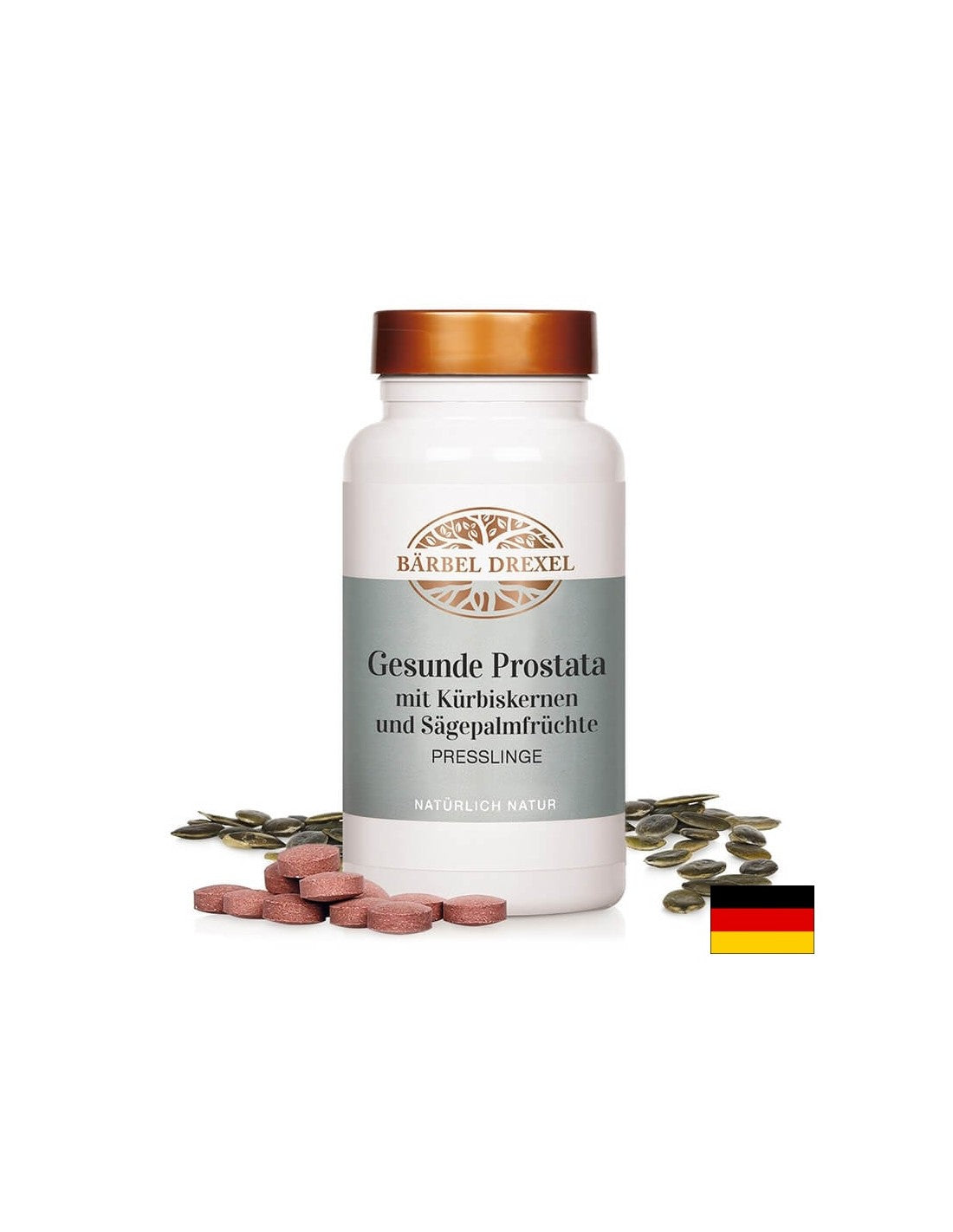 Zdrava prostata - biljna formula s bundevom i lanenim sjemenkama, 240 tableta <tc>Bärbel Drexel</tc>