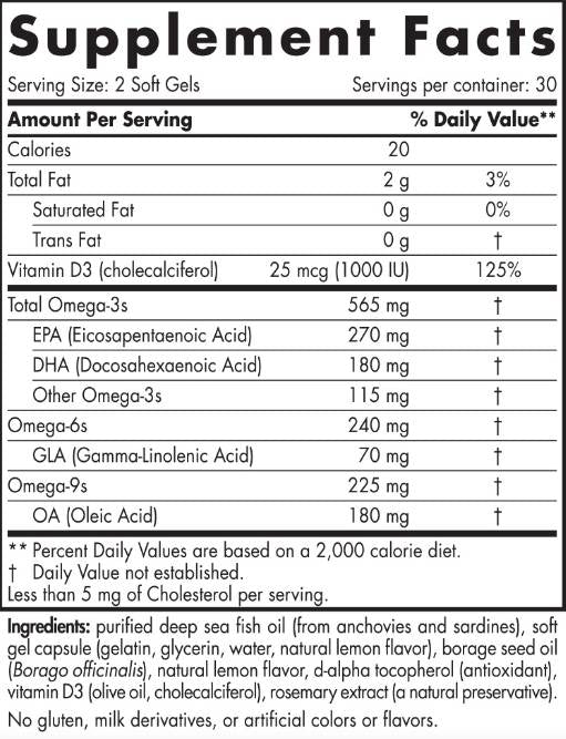 Kompletna omega -d3 565 mg - 120 gel kapsula