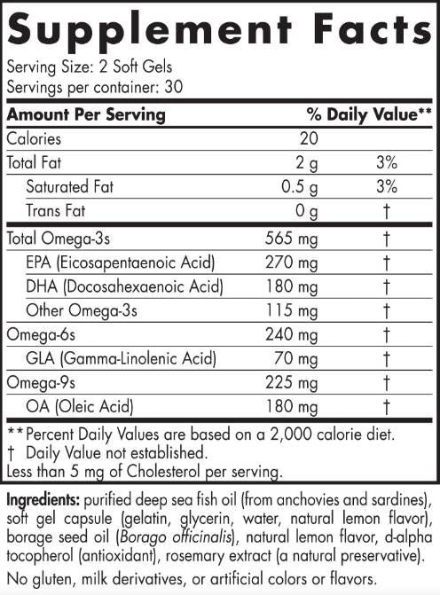 Kompletna omega 565 mg - 180 Softgels
