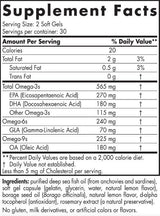 Kompletna omega 565 mg - 180 Softgels