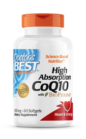 BEST CoQ10 with Bioperine 100 mg - 60 Gel capsules - Nutra Best Europe