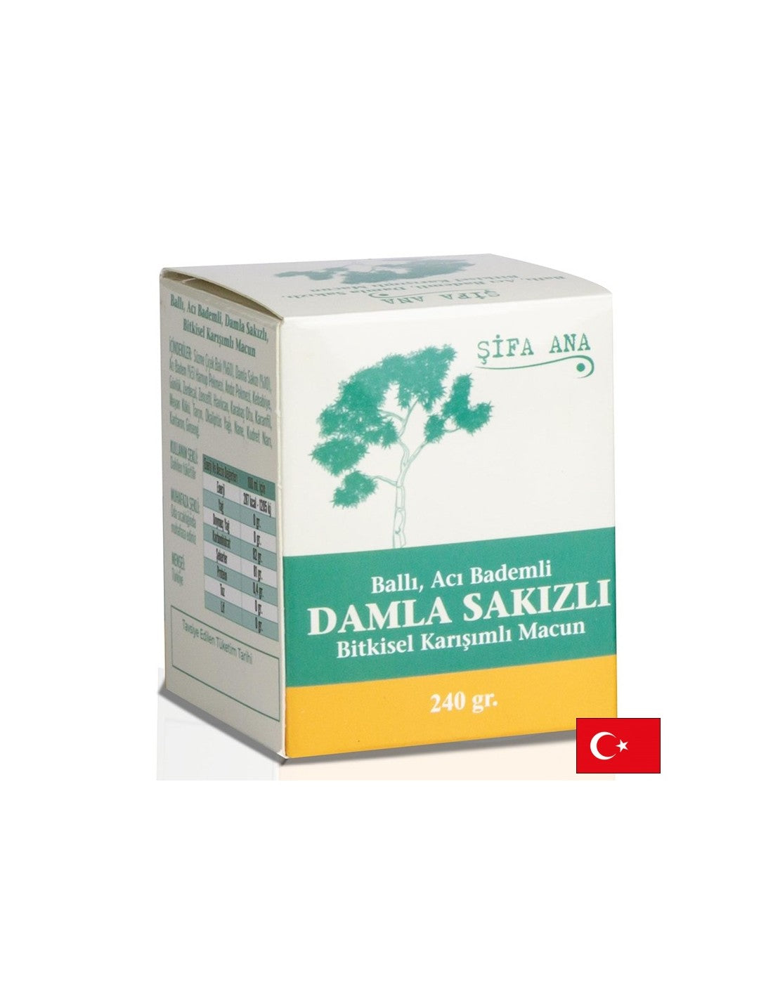 Biljna pasta s medom, gorkim bademom i uljem mastike - za dobru probavu, 250 g