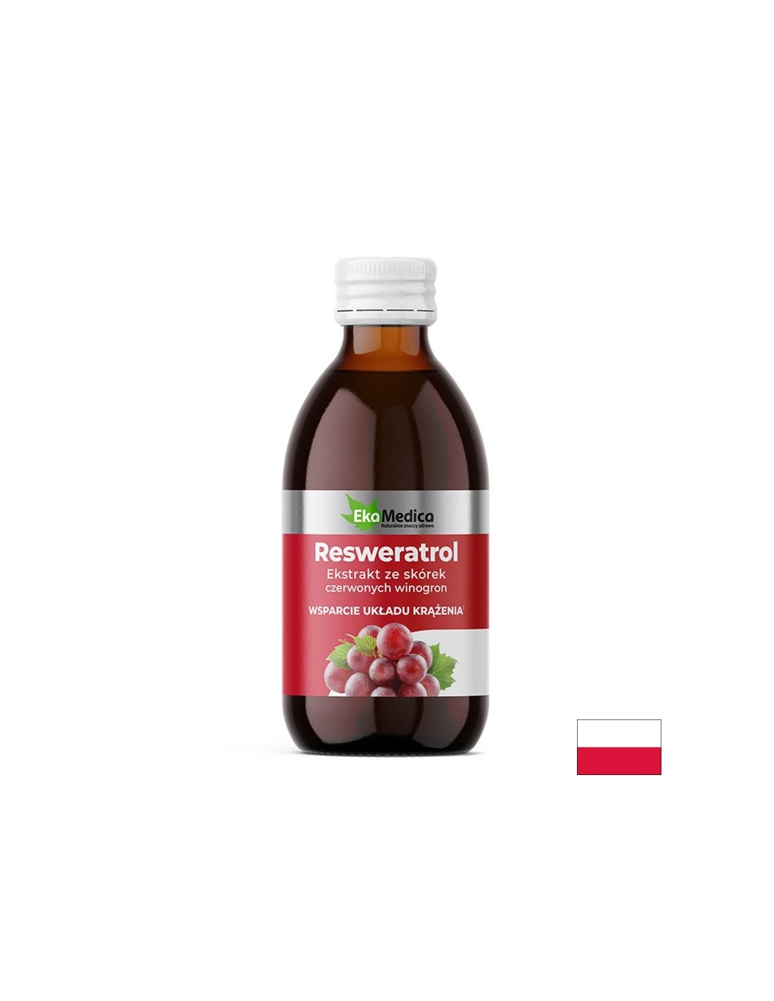 Sok od crvenog grožđa koji daje resveratrol - tonik za srce i antioksidans, 250 ml, 25 doza