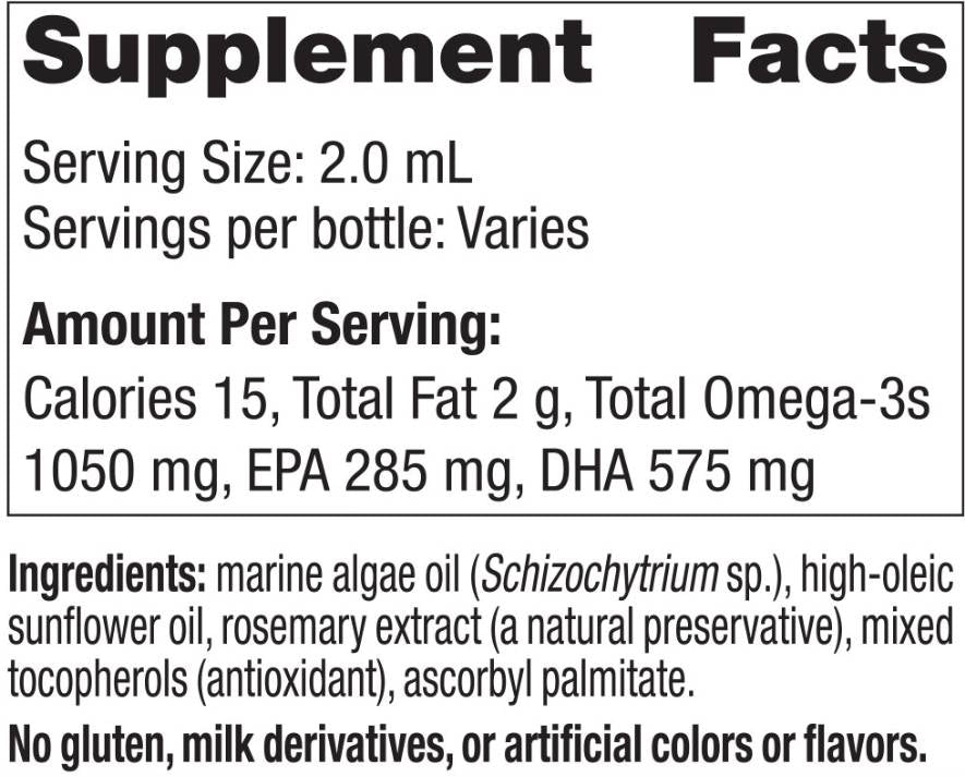 Dječja DHA | 1050mg omega -3 vegetarijanac - 30 ml