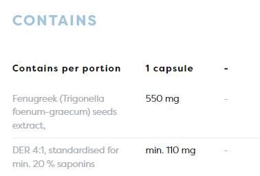 Fenugreek 550 mg - 120 kapsula