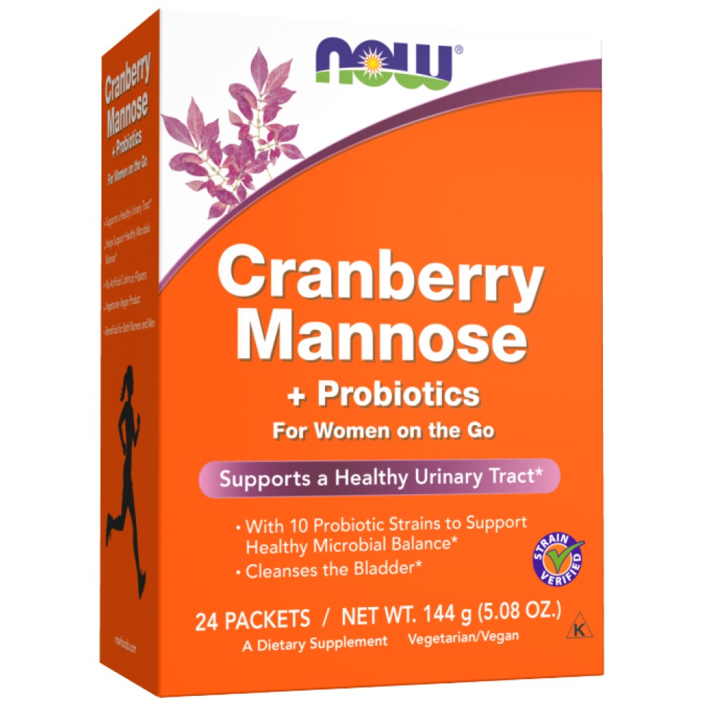 Mannose od brusnica + probiotici | Za žene u pokretu - 24 x 6 grama