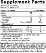 Ultimate omega -D3 1280 mg - 60 gel kapsula