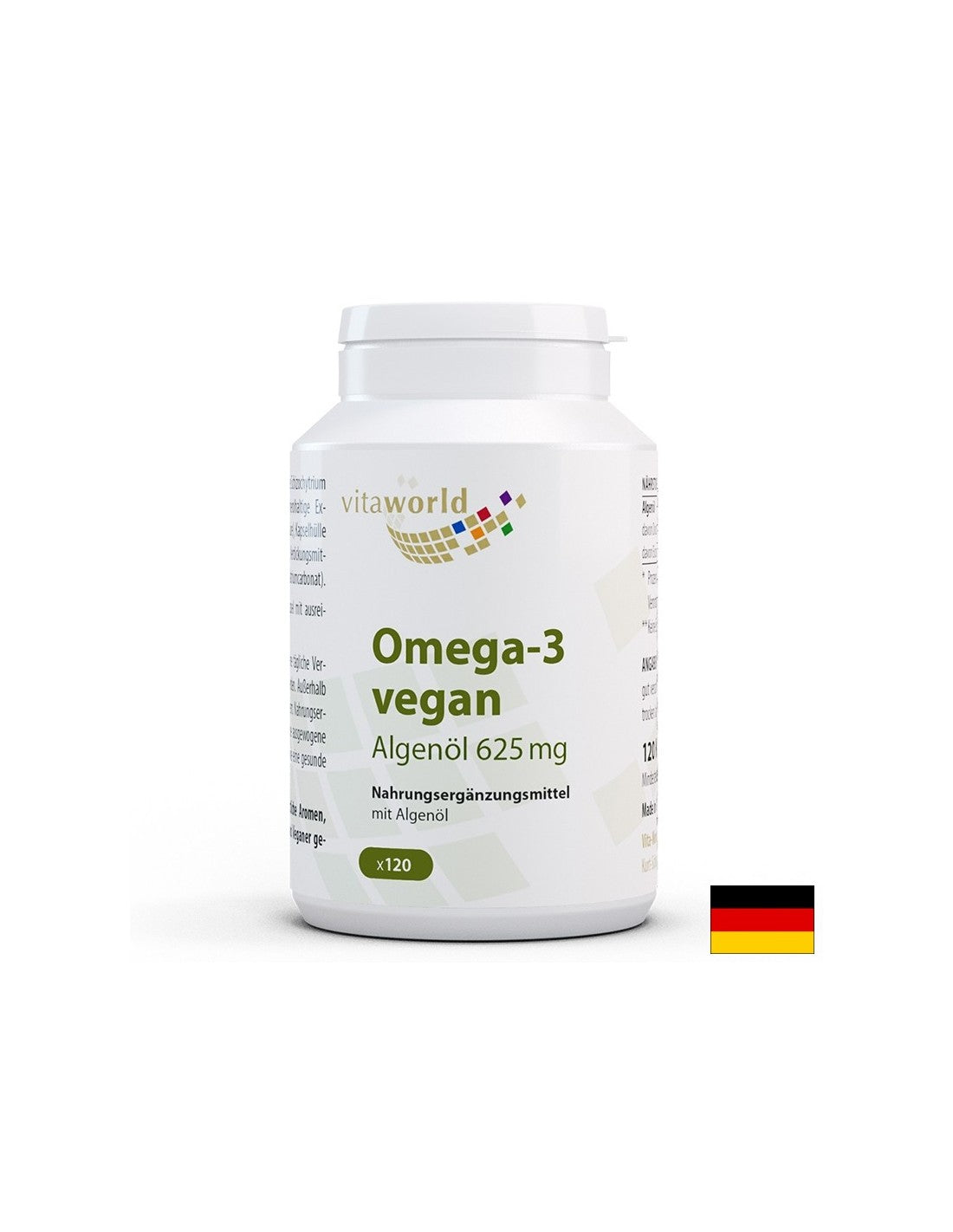 Funkcija mozga i srca - Omega-3 (iz algi) - veganska, 625 mg x 120 kapsula
