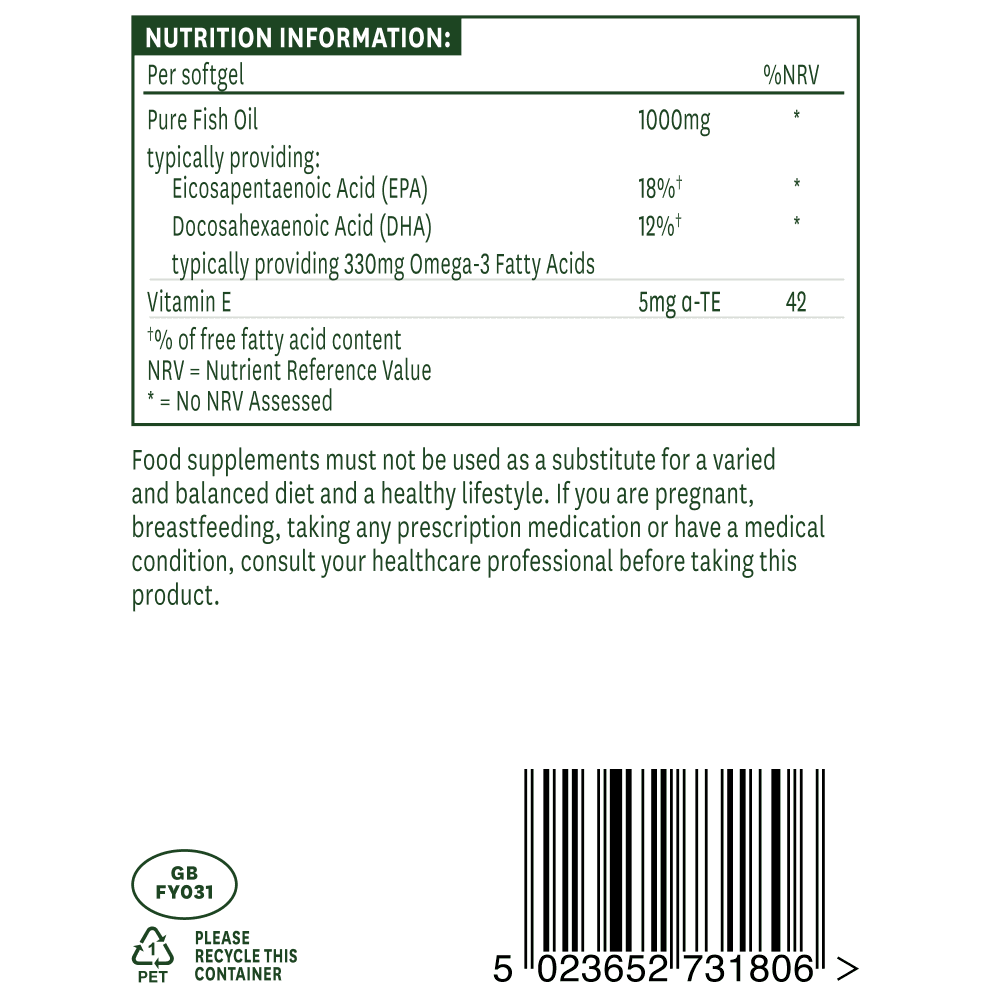 Omega 3 riblje ulje (Omega 3 Fish Oil) 1000 mg 90 mekih kapsula NaturesAid