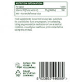 Vitamin D3 (Vitamin D3) 1000iu 60 veganskih tableta NaturesAid