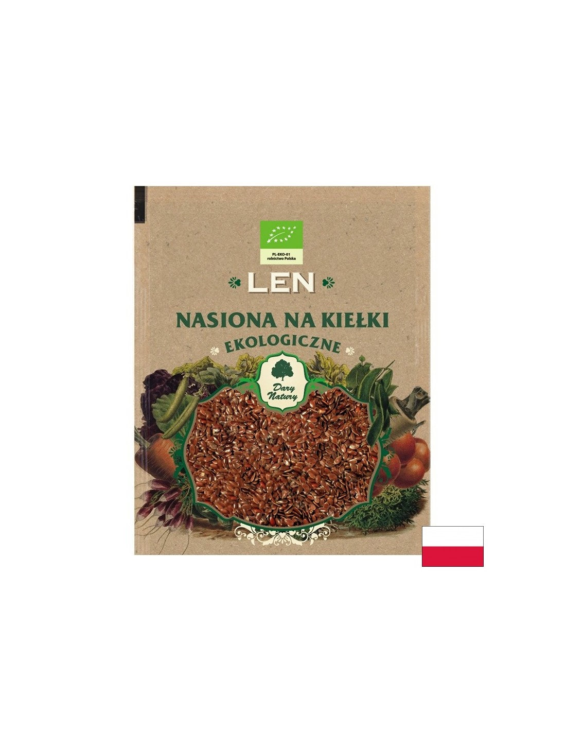 Lanene sjemenke za klice Bio, 30 g <tc>Dary Natury</tc>