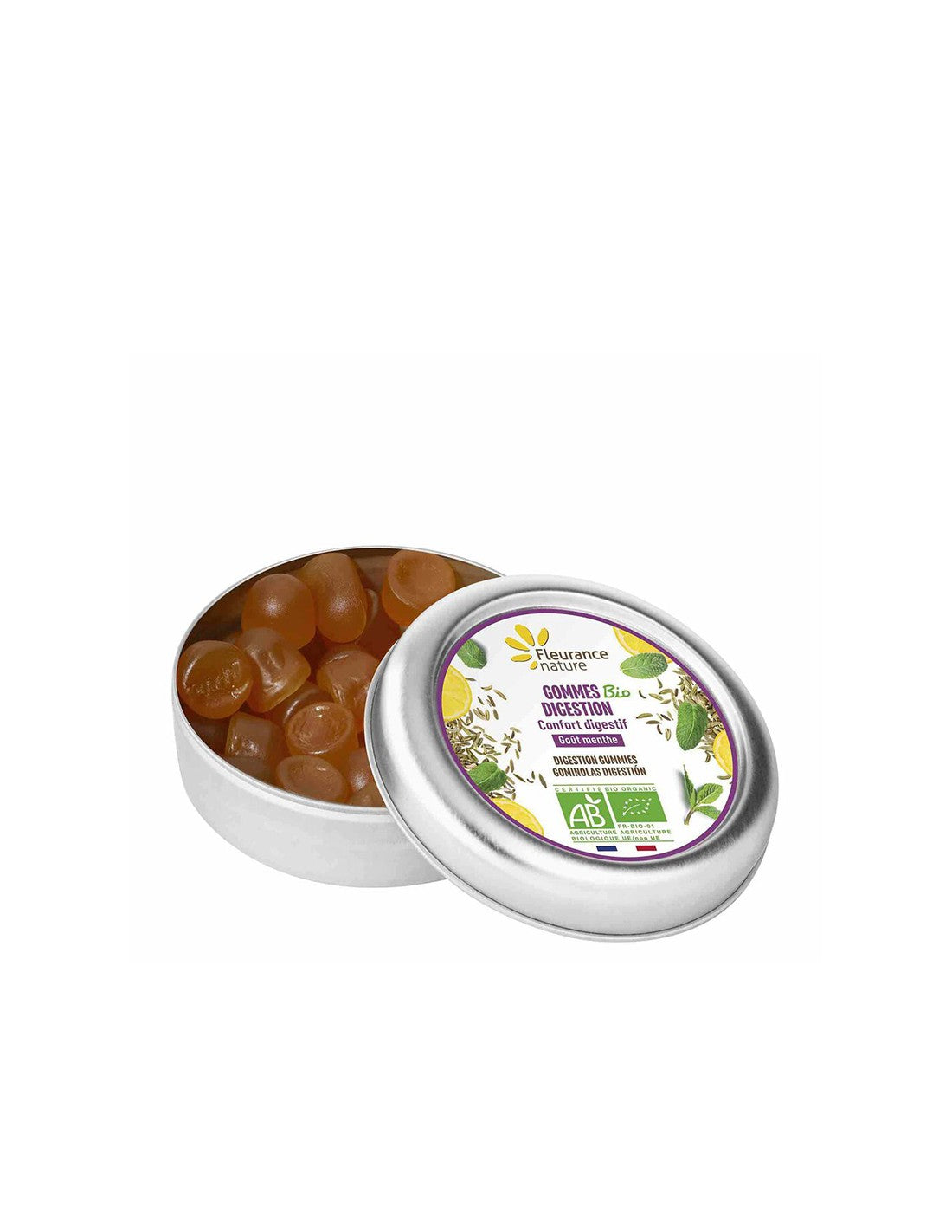 Paprena metvica & Limunova ulja & Ekstrakt komorača - Probava - Potpora gastrointestinalnom traktu, Želatin tablete, 30 g Fleurance Nature