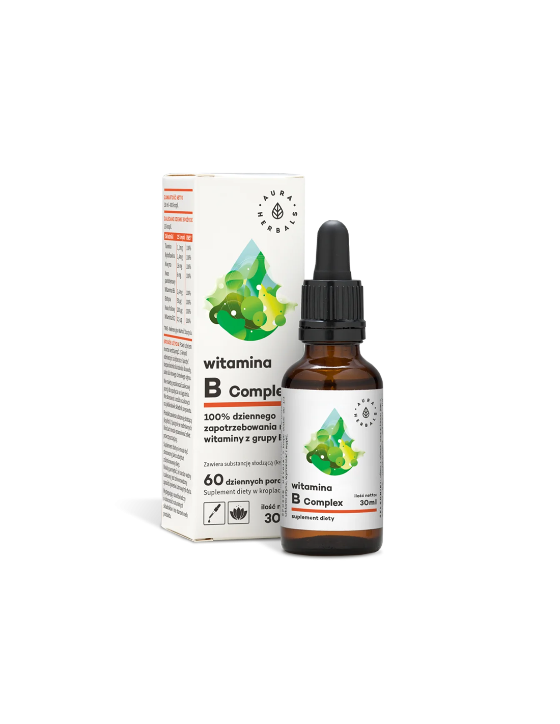 Živčani sustav - kompleks vitamina B, kapi od 30 ml <tc>Aura Herbals</tc>