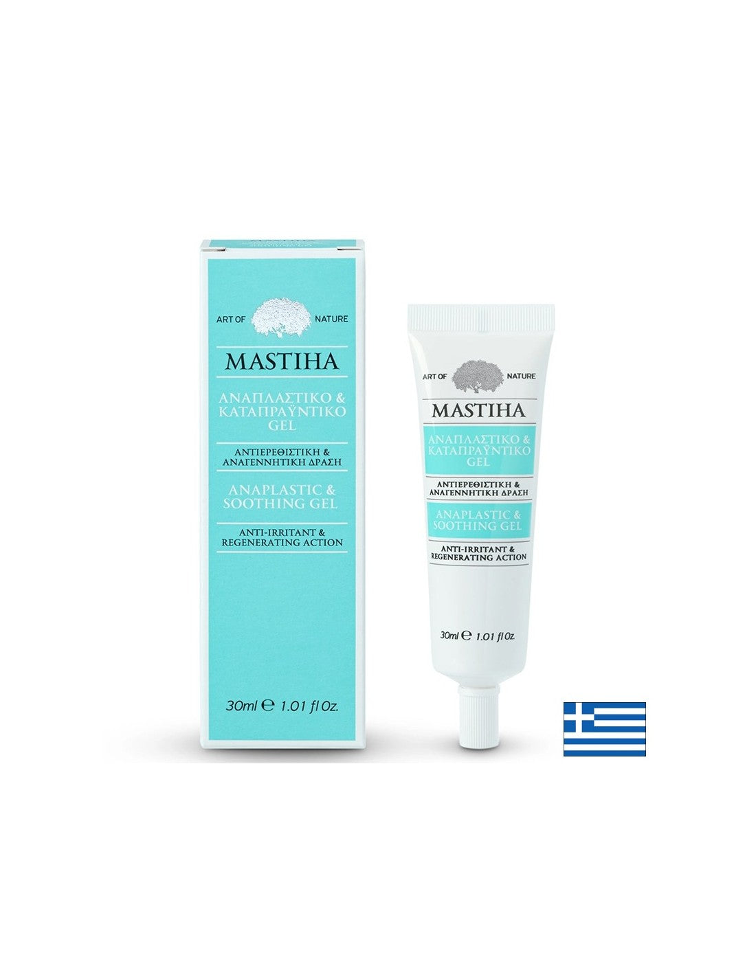 Obnavljajući i umirujući gel s <tc>Mastiha</tc> za suhu i iritiranu kožu, 30 ml <tc>Mastiha</tc>