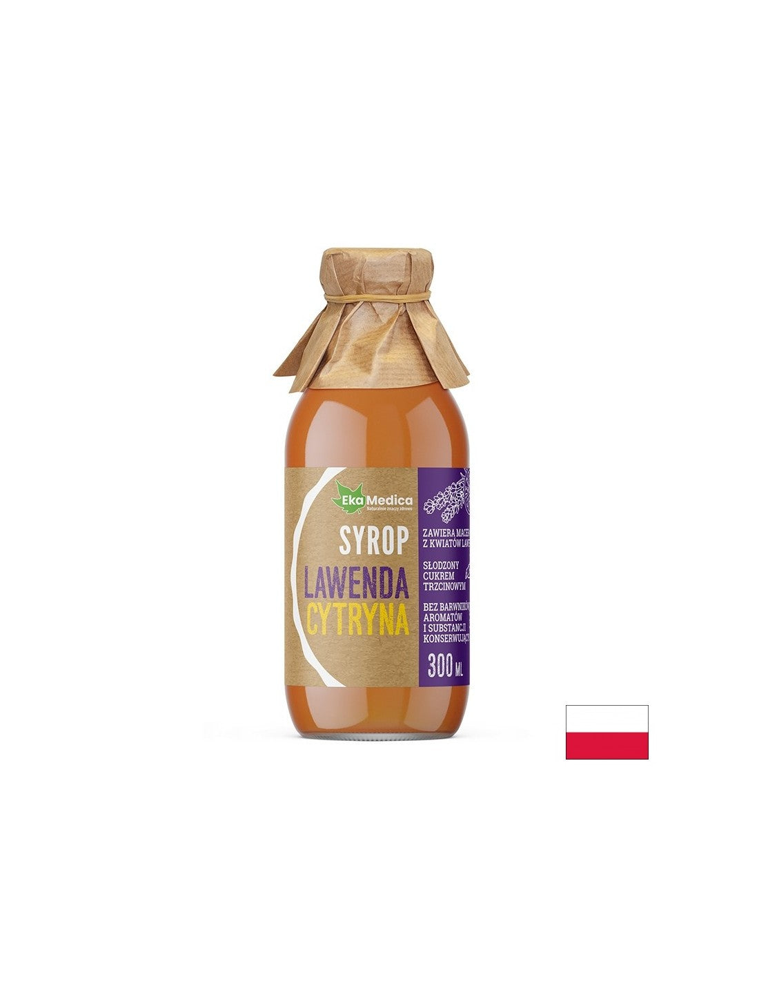 Lavandin sirup s acerolom i prirodnim vitaminom C - Umirujuće i neurostabilizirajuće djelovanje, 300 ml, 15 doza