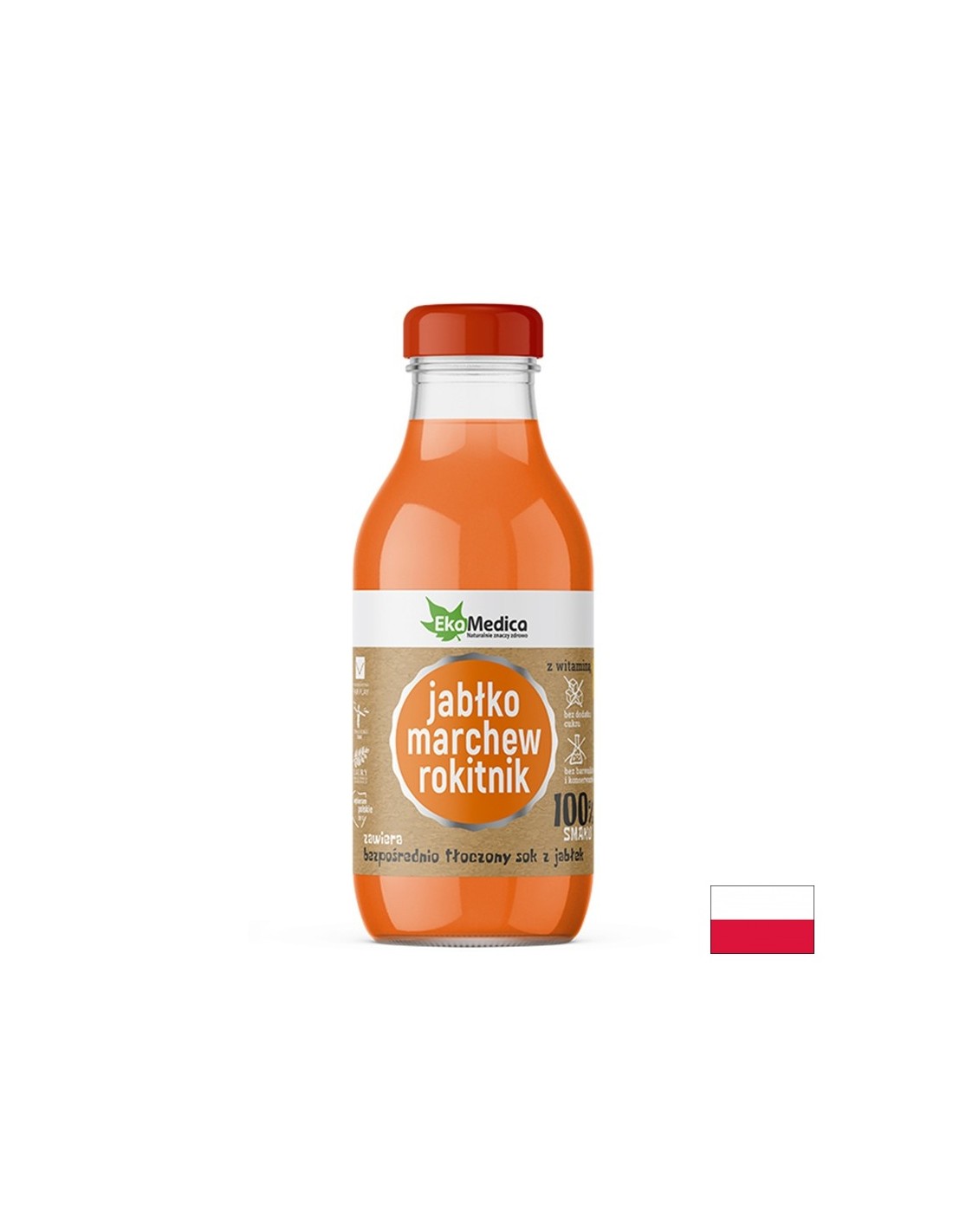 Sok od jabuke, mrkve i pasjeg trna, 300 ml EkaMedica