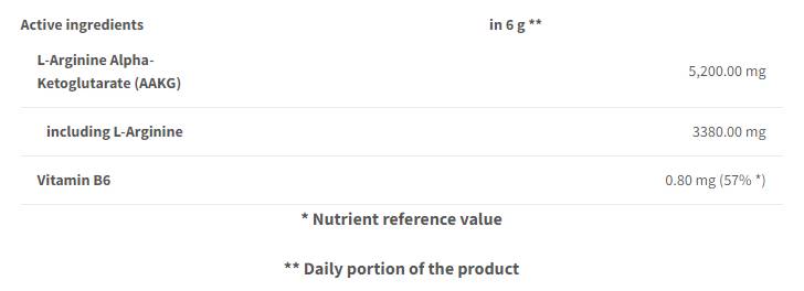 AAKG prah | s vitaminom B6 - 240 grama