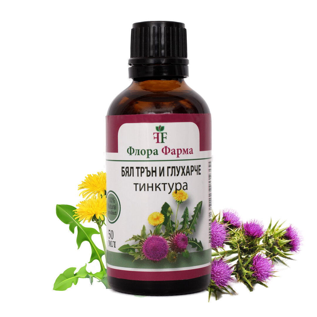 Mliječni čičak 375 mg i maslačak 375 mg – tinktura 50 ml FLORA FARMS