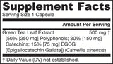 Zeleni čaj 500 mg - 100 kapsula
