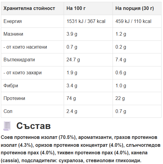 Veganski protein (vanilija) 40 porcija - (2 x 600 g)