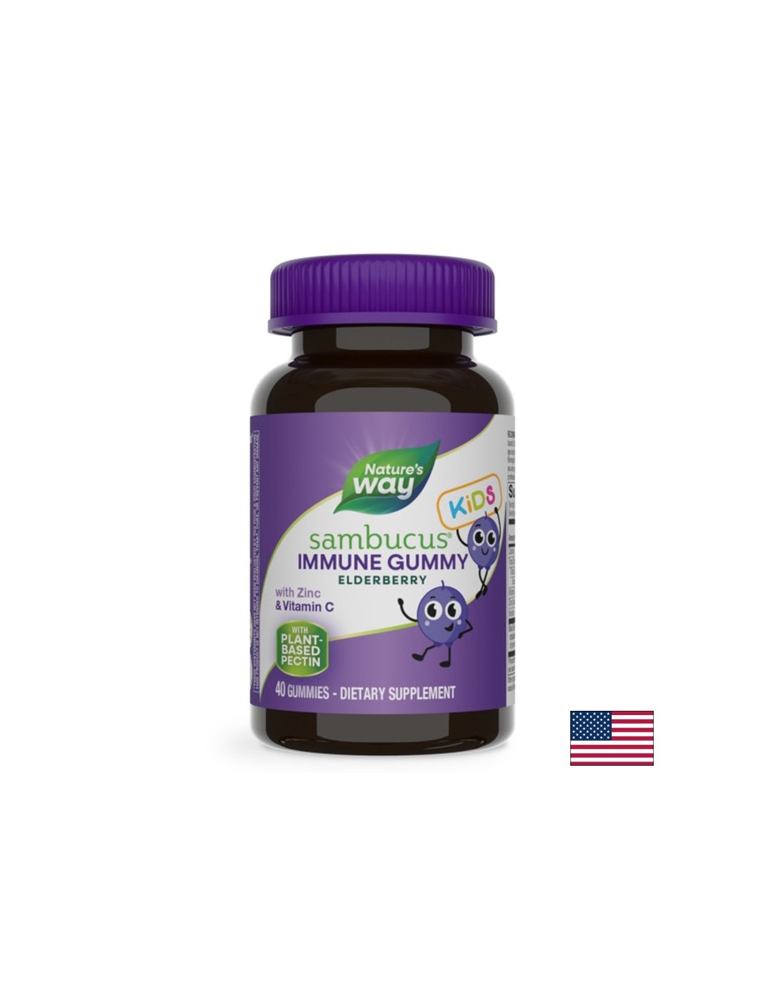 Sambucus za djecu Immun Gummy (sa vitaminom C i cinkom), 40 gel tableta