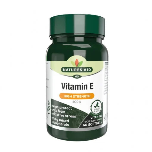 Vitamin E Natural 400iu 60 kapsula <tc>Natures Aid</tc>