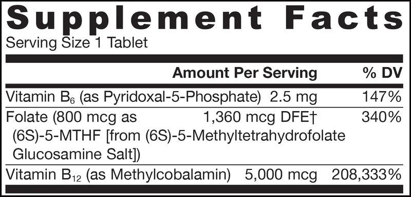 Metil B -12 5000 mcg i metil folat 800 mcg - 60 sublingvalnih tableta