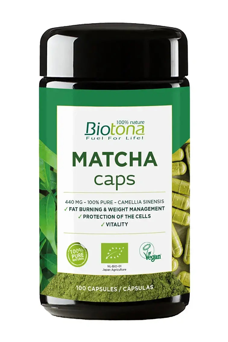 Organski čaj Matcha 440 mg /100 kapsula, 50 doza/ <tc>Biotona</tc>