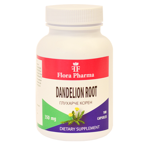 Dandelion root /Taraxacum/ 1050 mg /100 capsules, 33 doses/ FLORA PHARMA - Nutra Best Europe
