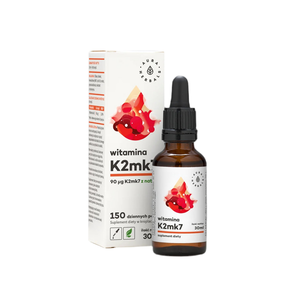 Poboljšava gustoću kostiju - Vitamin K2 (MK7), 30 ml kapi <tc>Aura Herbals</tc>