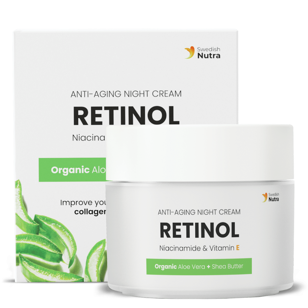 Noćna krema s retinolom, hijaluronom i kolagenom 50 ml <tc>Swedish Nutra</tc>