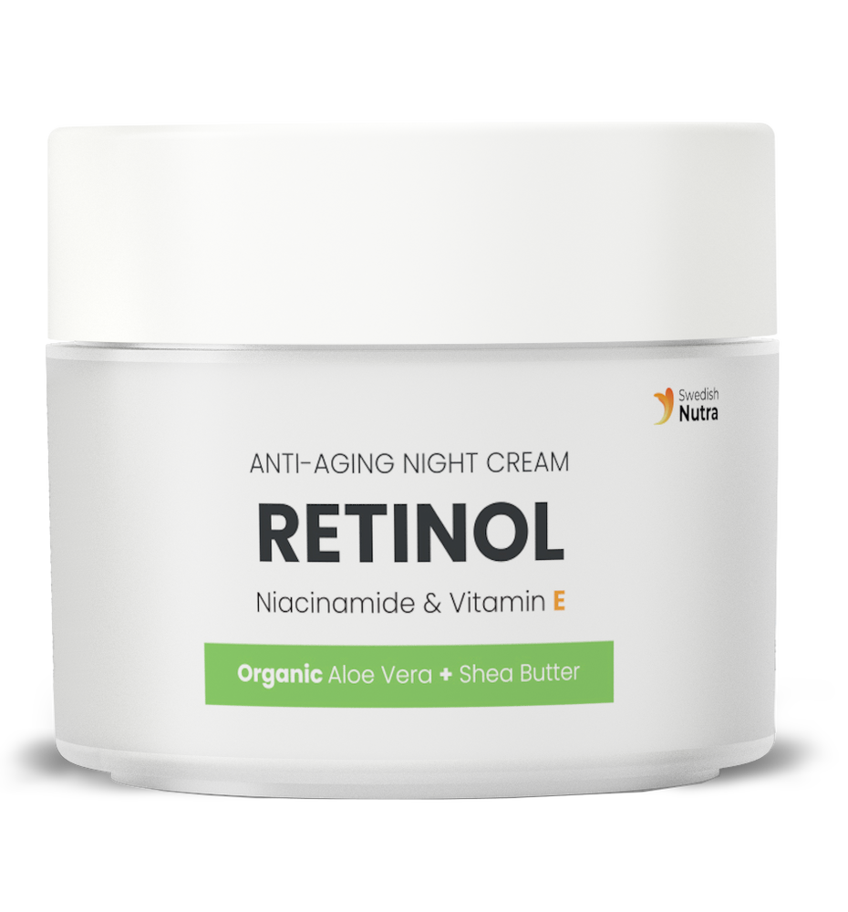 Noćna krema s retinolom, hijaluronom i kolagenom 50 ml <tc>Swedish Nutra</tc>