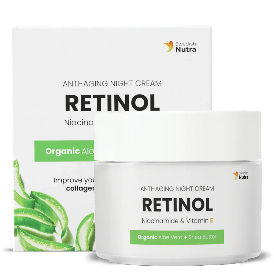 Noćna krema s retinolom, hijaluronom i kolagenom 50 ml <tc>Swedish Nutra</tc>