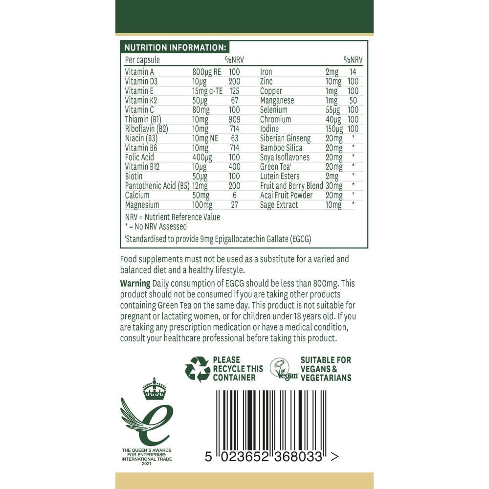 Kompleks za žene 50+ (Multivitamini za žene 50+ & Minerali) 30 kapsula NaturesAid