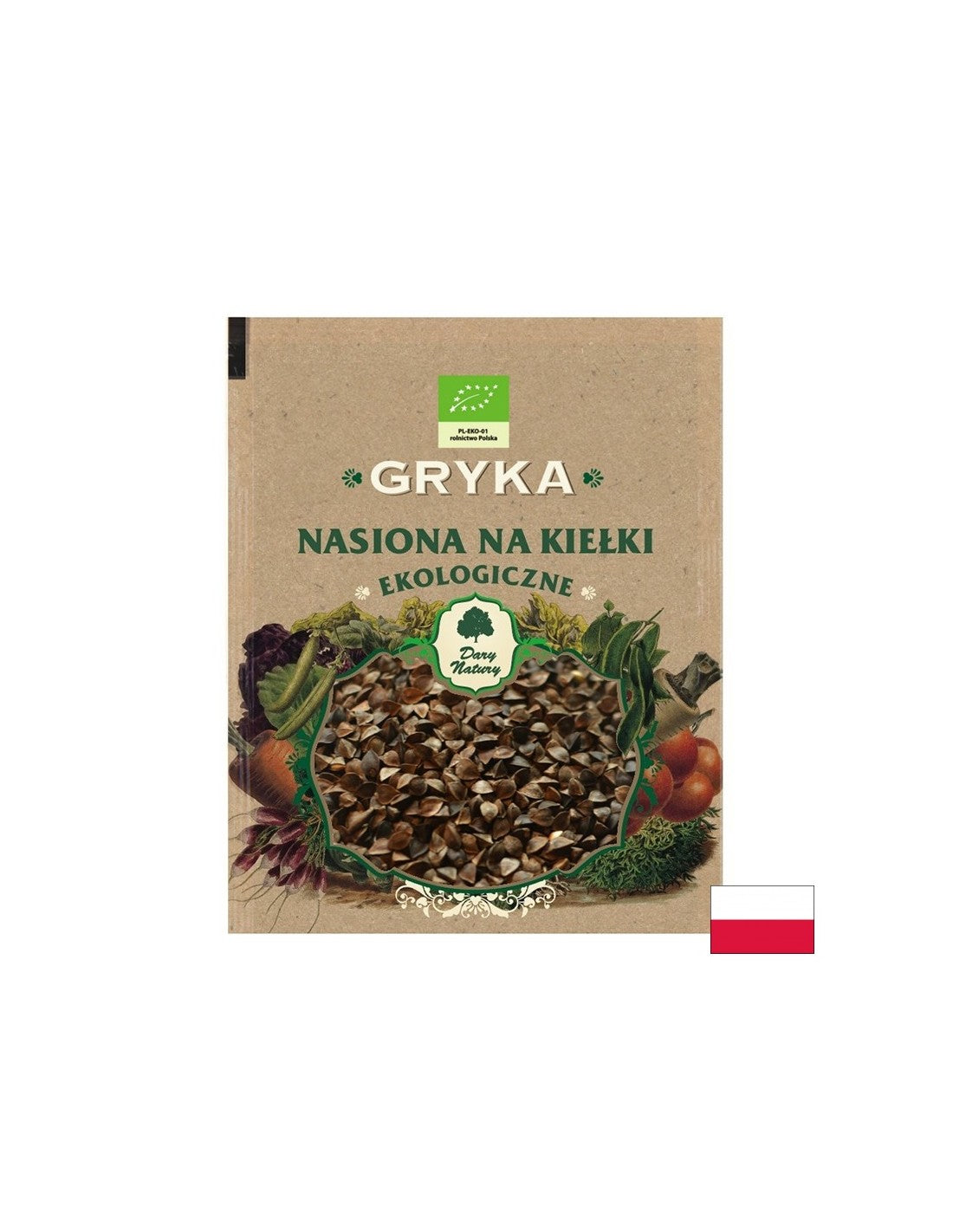 Heljda (sjemenke za klice) Organska, 50 g <tc>Dary Natury</tc>