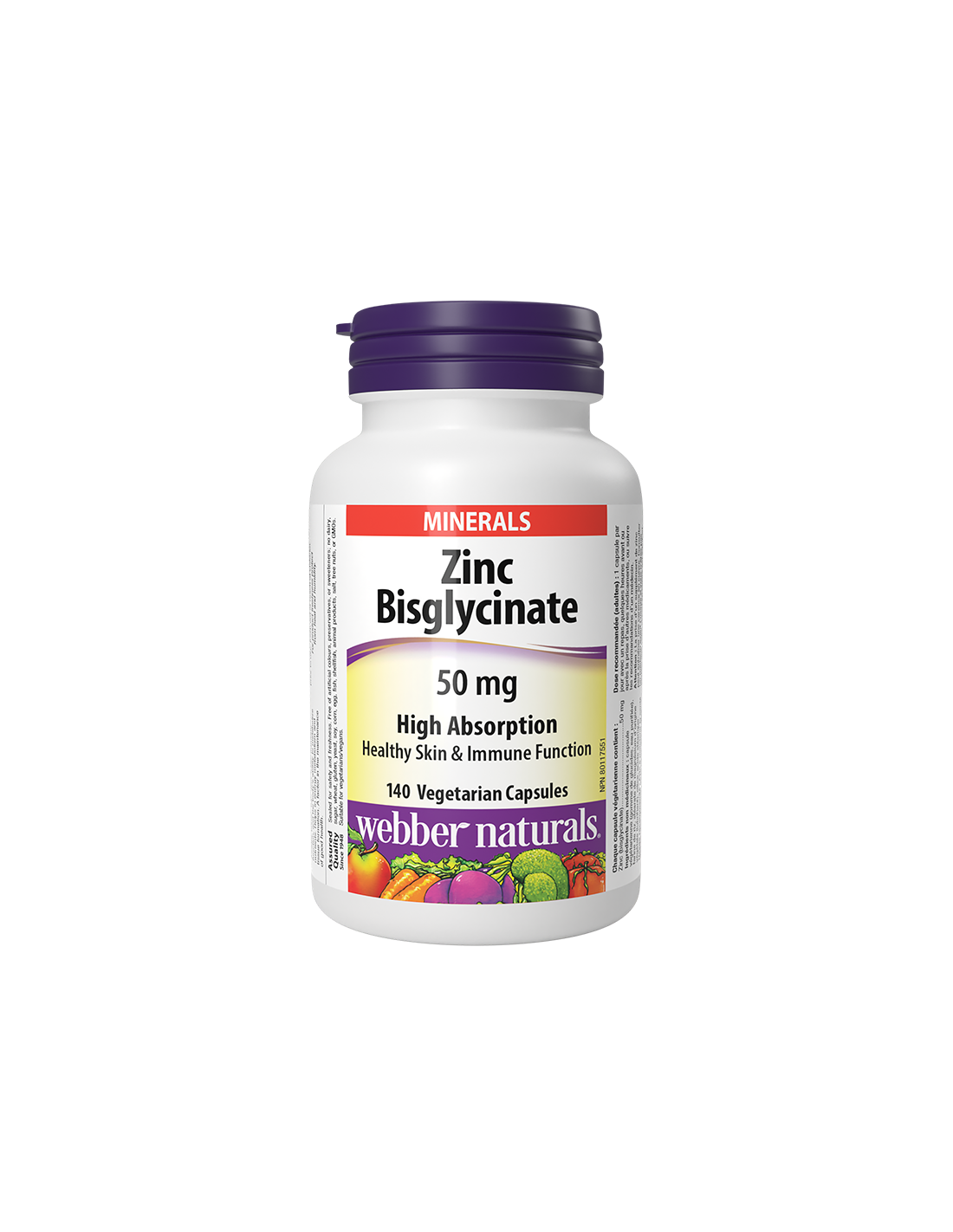 Imunitet - cink bisglicinat (visoka apsorpcija), 50 mg /140 V kapsule