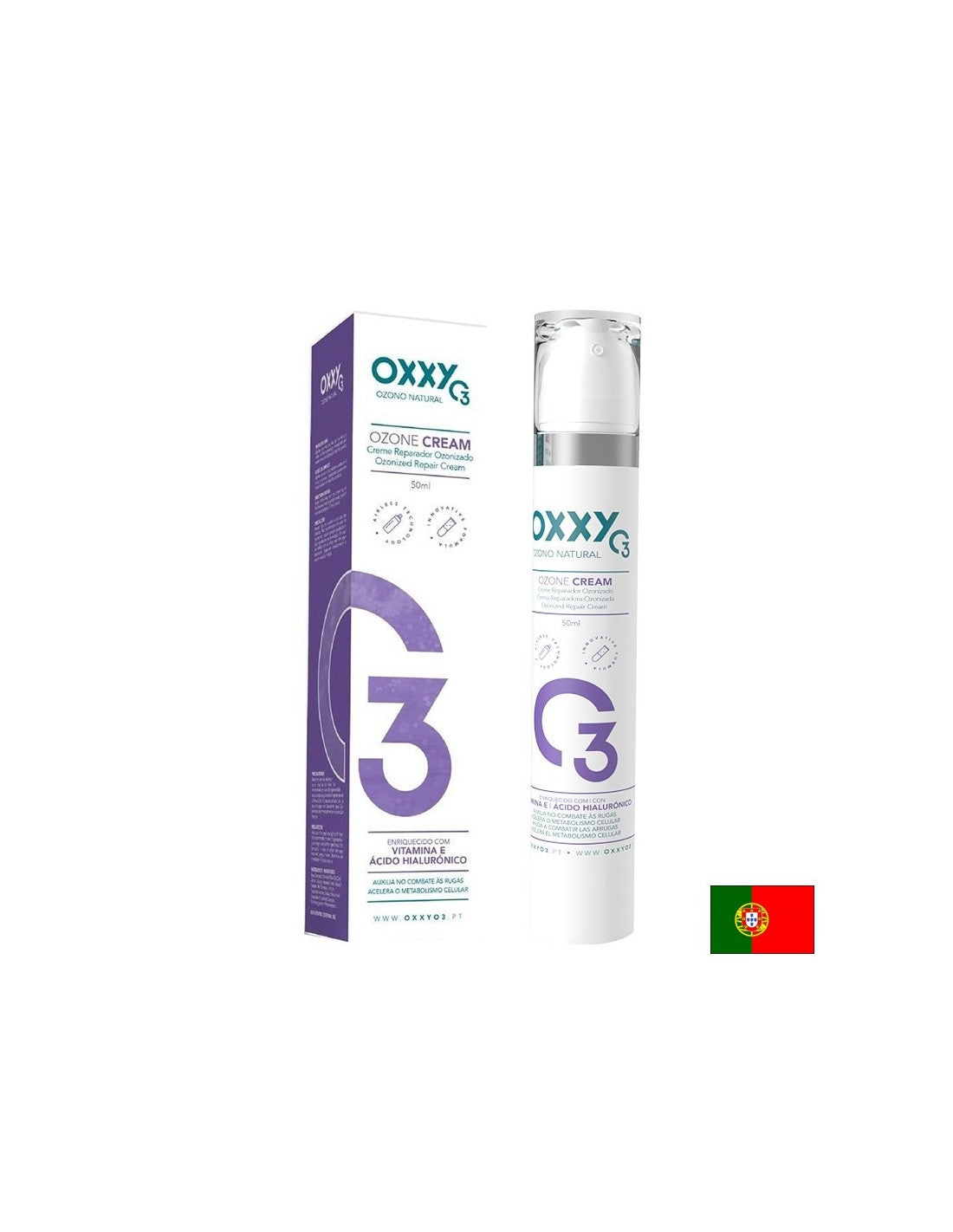 Ozonirana krema za sijanje i zaštićenu kožu lica, 50 ml