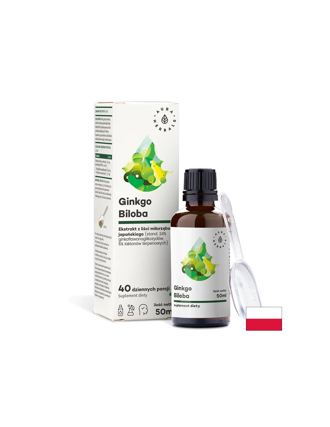 Cirkulacija i moždana funkcija - Ginkgo Biloba, 50 ml <tc>Aura Herbals</tc>