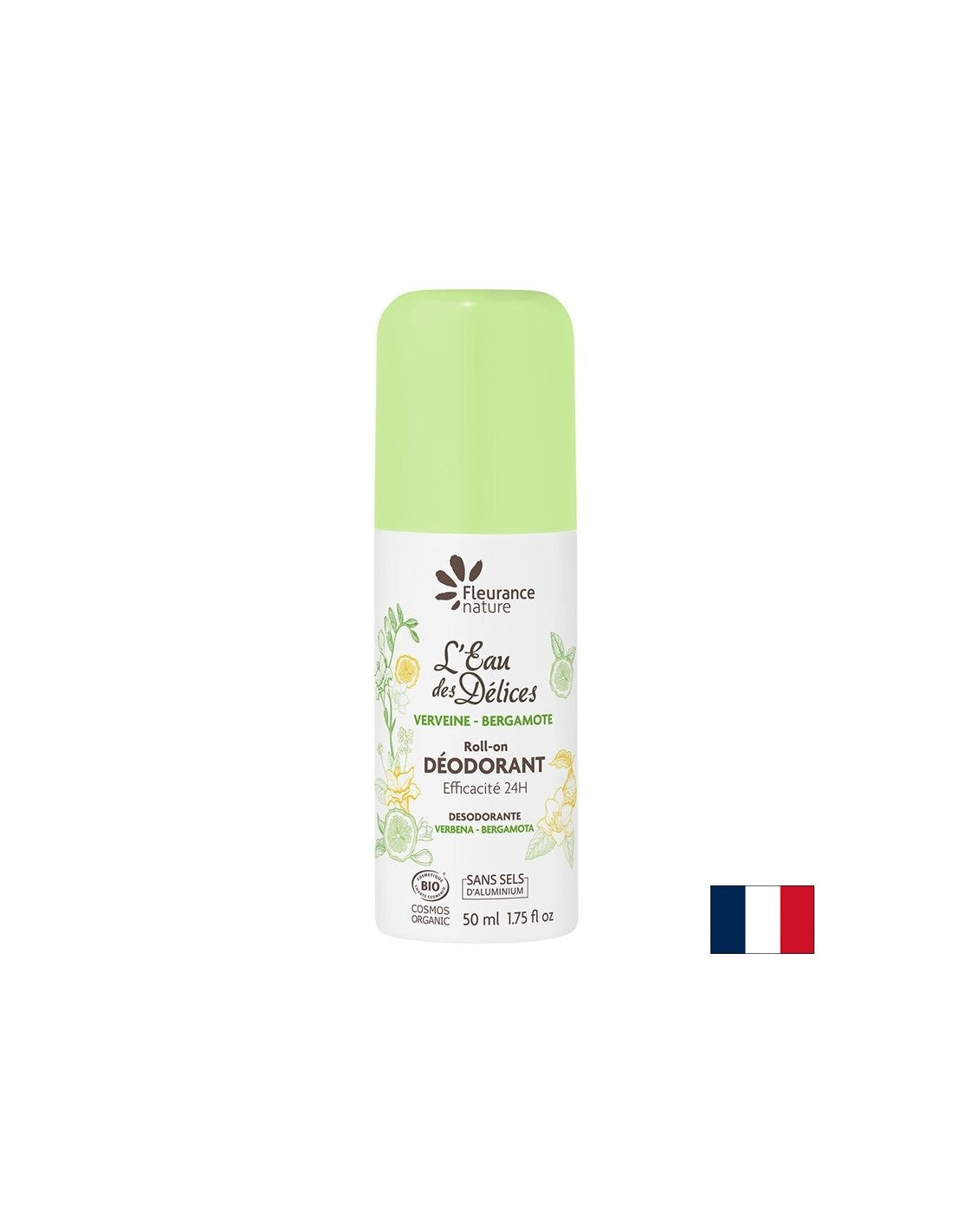 Roll-on dezodorans s verbenom & Voda bergamota, 50 ml Fleurance Nature
