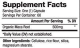 MACA Organic 500 mg/60 kap