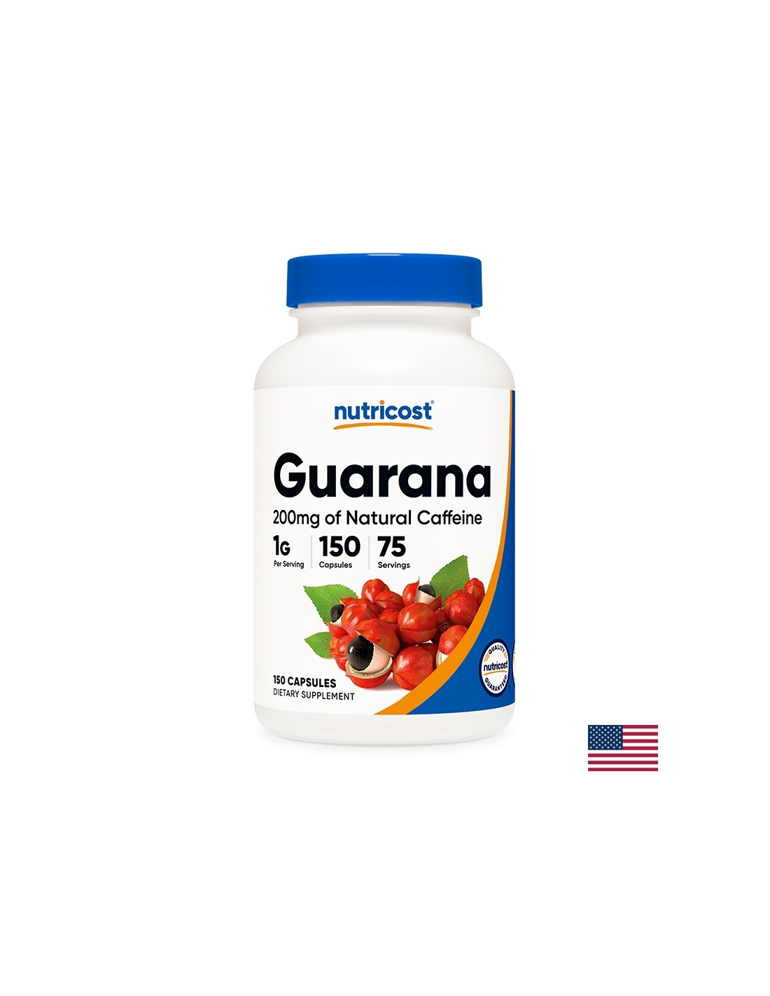 Smanjenje težine - Guarana, 500 mg/150 kapsula <tc>Nutricost</tc>