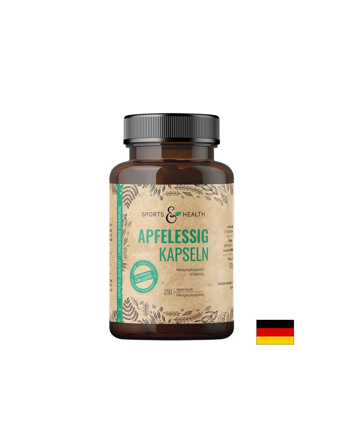 Zdravo smanjenje tjelesne težine - jabučni ocat, 500 mg x 210 kapsula