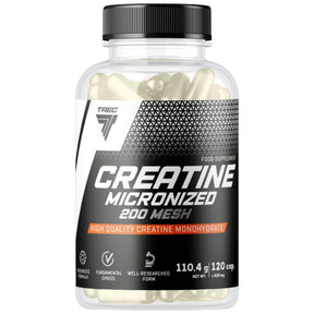 Creatine Micronized 200 Mesh | High Quality Creatine Monohydrate Caps - 120 capsules - Nutra Best Europe