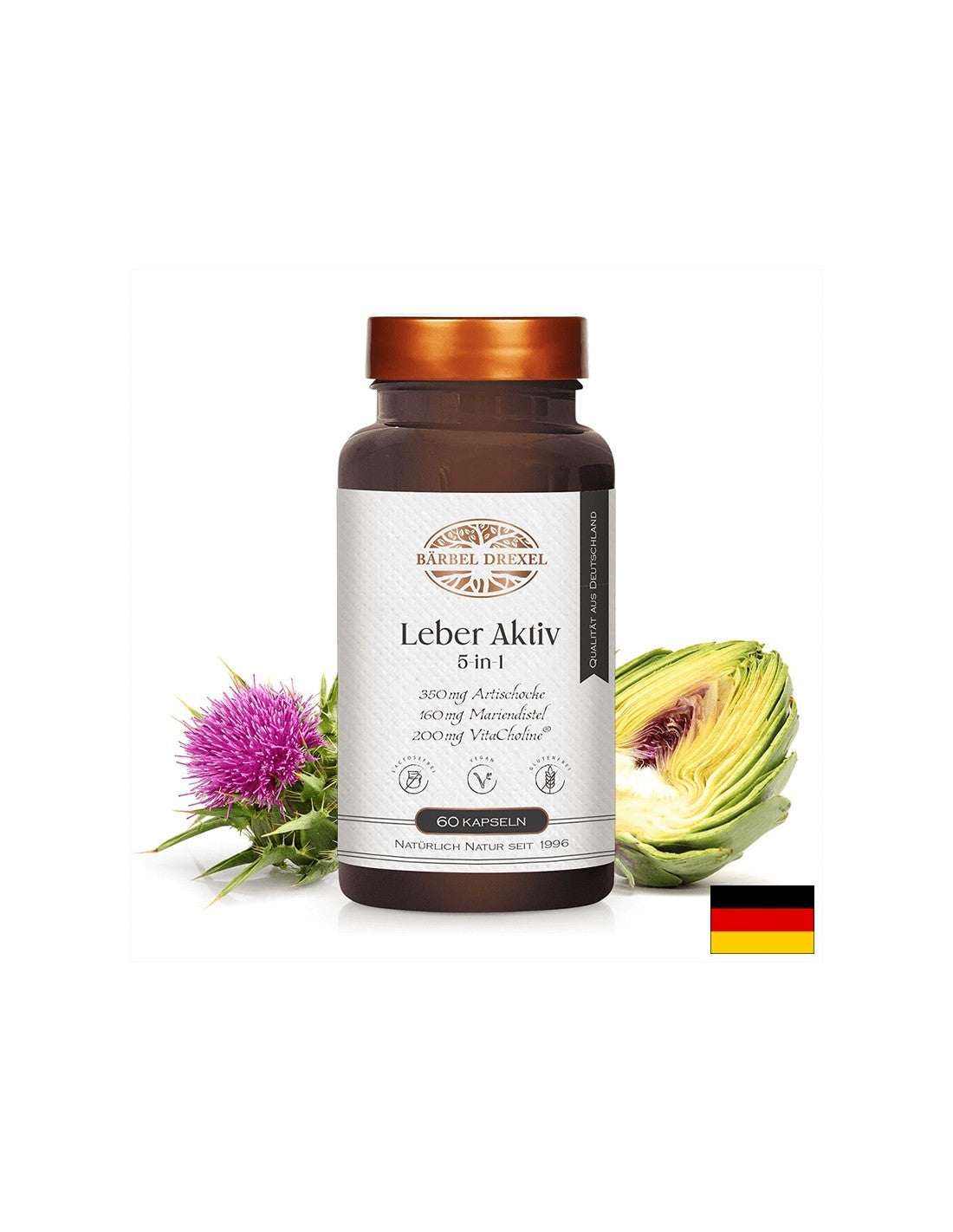 Jetra i žučni mjehur - Detox formula s biljem, vitaminima i mineralima, 60 kapsula