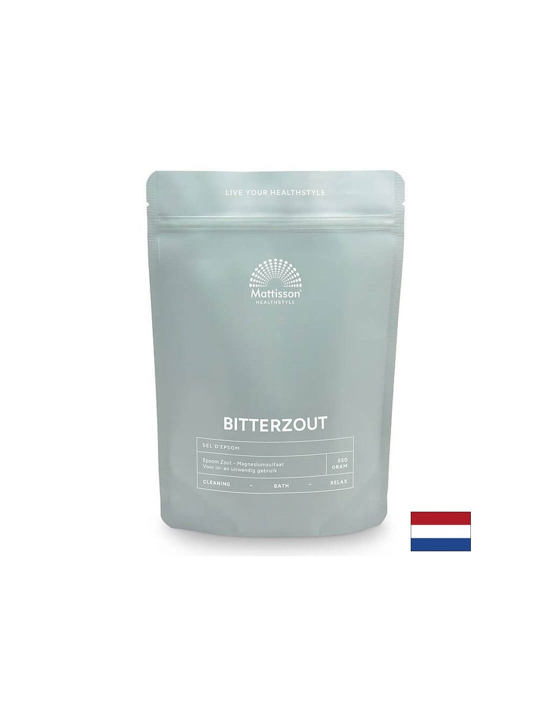 Epsom sol (magnezijev sulfat), 650 g <tc>Mattisson Healthstyle</tc>