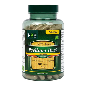 Psyllium husk fiber (Psyllium Husk) 500mg 180 capsules HOLLAND & BARRETT - Nutra Best Europe