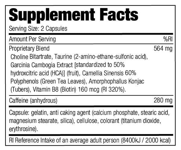 7 Phenyl Stack - 100 kapsula