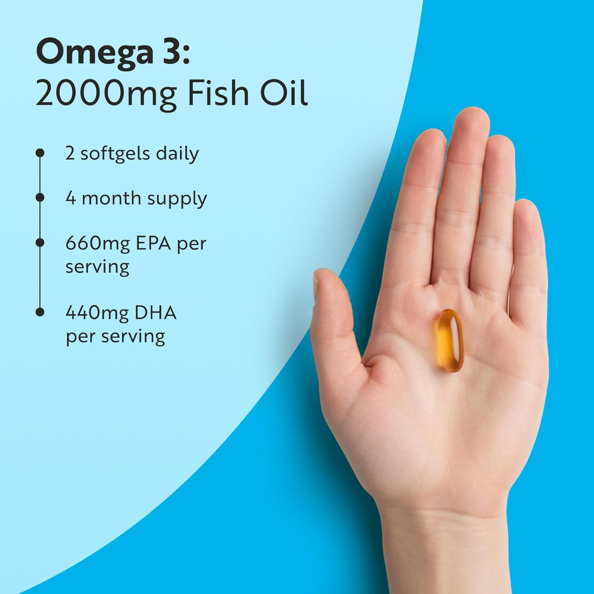 Omega 3 2000 mg /EPA 660 mg, DHA 440 mg/ Čisto riblje ulje /240 kapsula, 120 doza/ <tc>Nutravita</tc>