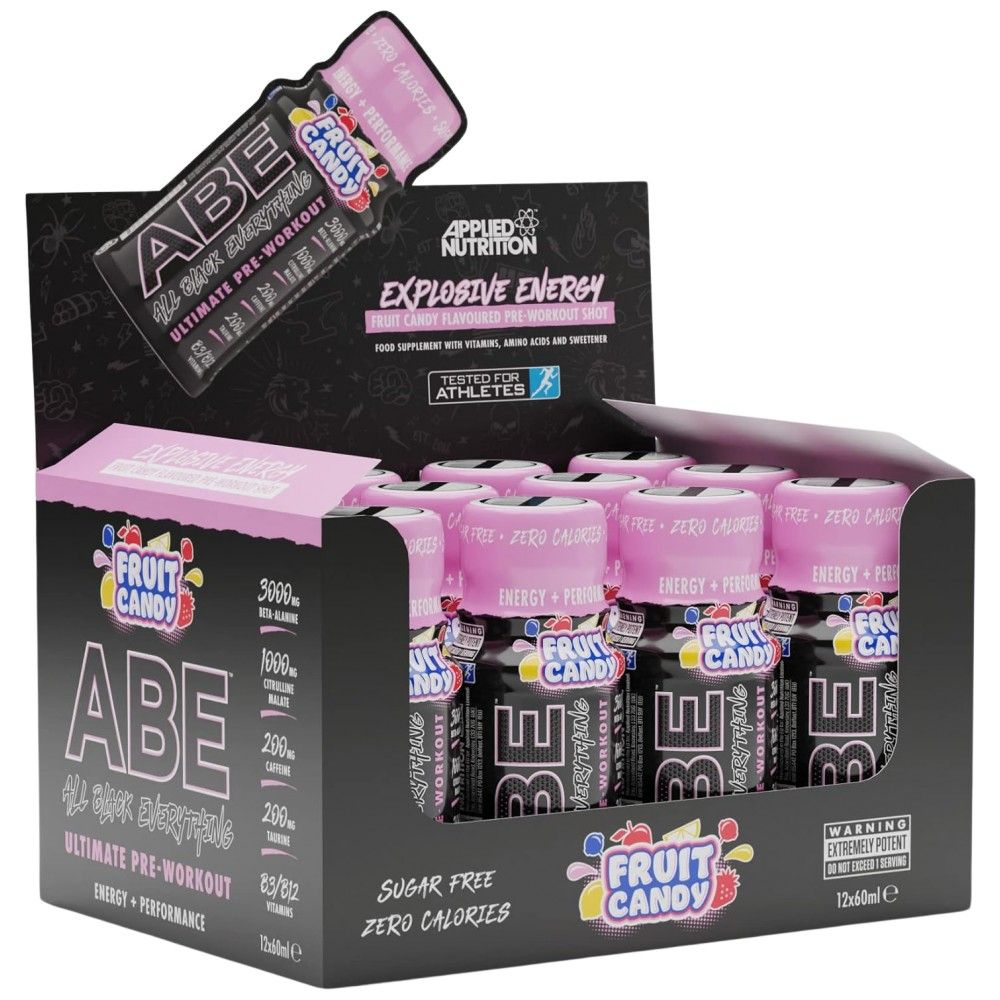 Abe Shot | Sve crno sve prije vježbanja - 12 x 60 ml