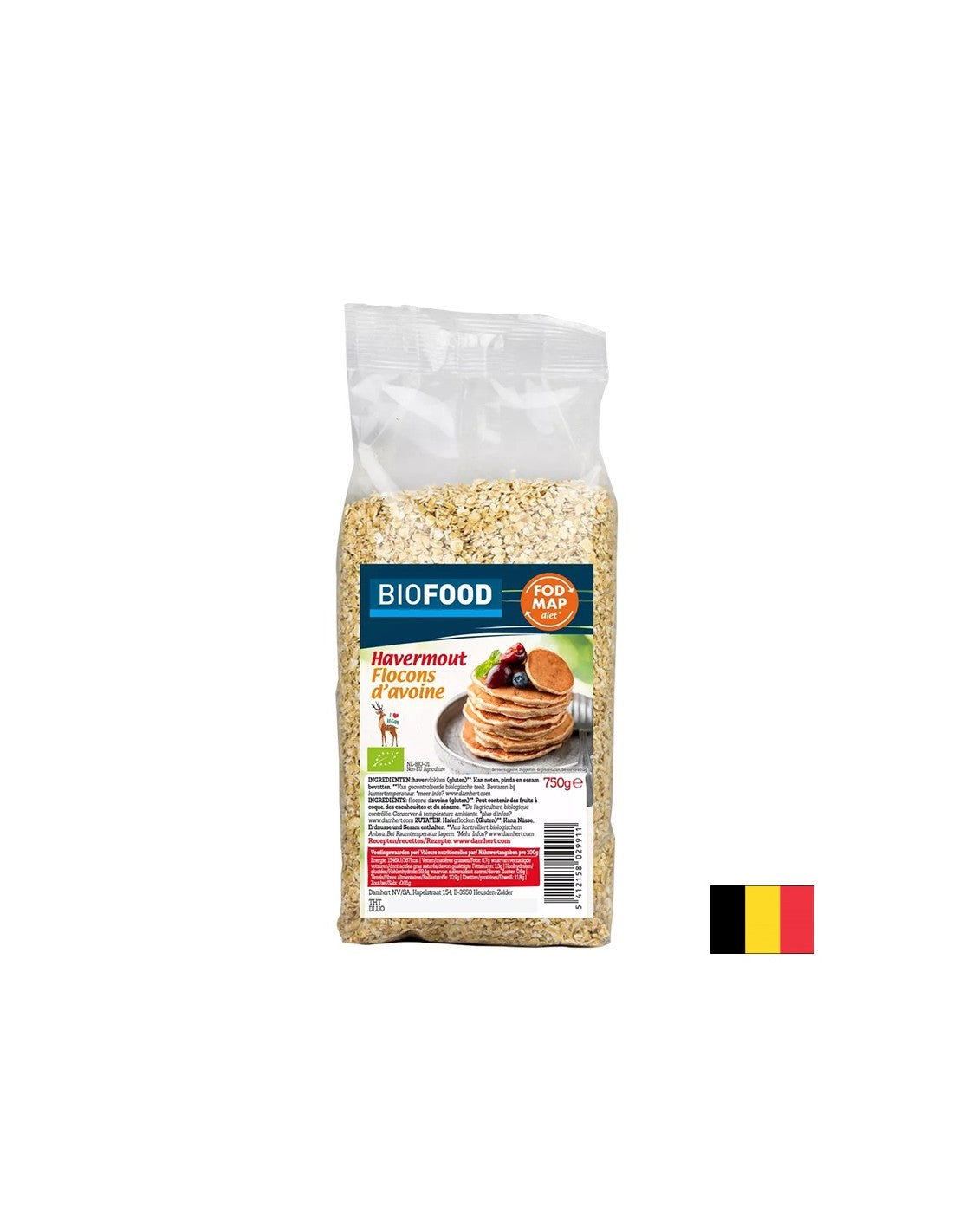 Zobene pahuljice, ORGANSKI, 750 g
